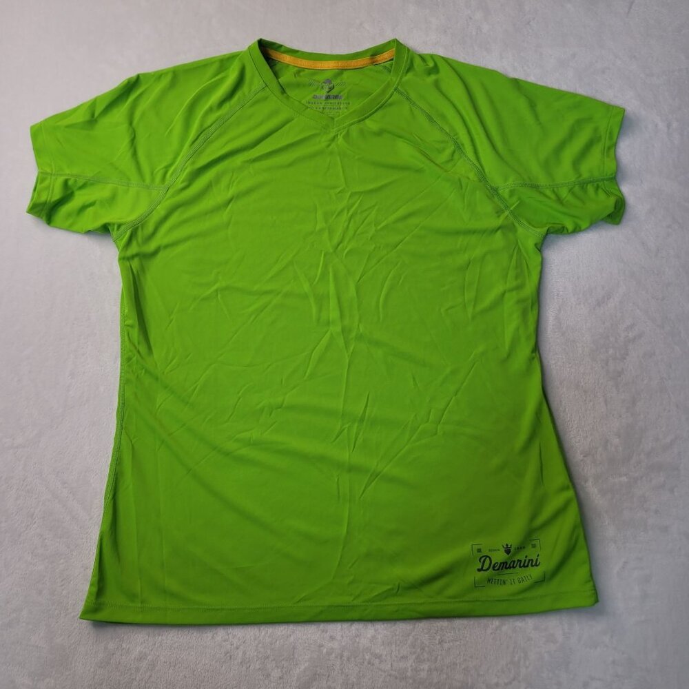 DeMarini Men's Lime Green Performance Athletic Shirt Size XL